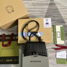 구찌 GUCCI  X 발렌시아가 아워글래스 미니 탑 핸들백