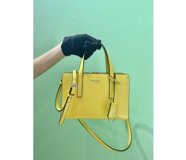 프라다 PRADA 리에디션 브러시드 가죽 핸드백